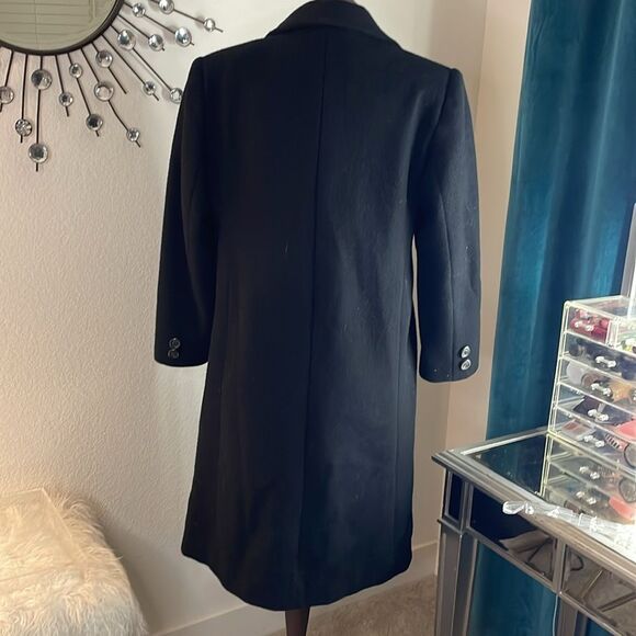 INTERNATIONAL SCENE Vintage Wool Women's long coat | black | size 7/8 - Picture 8 of 11